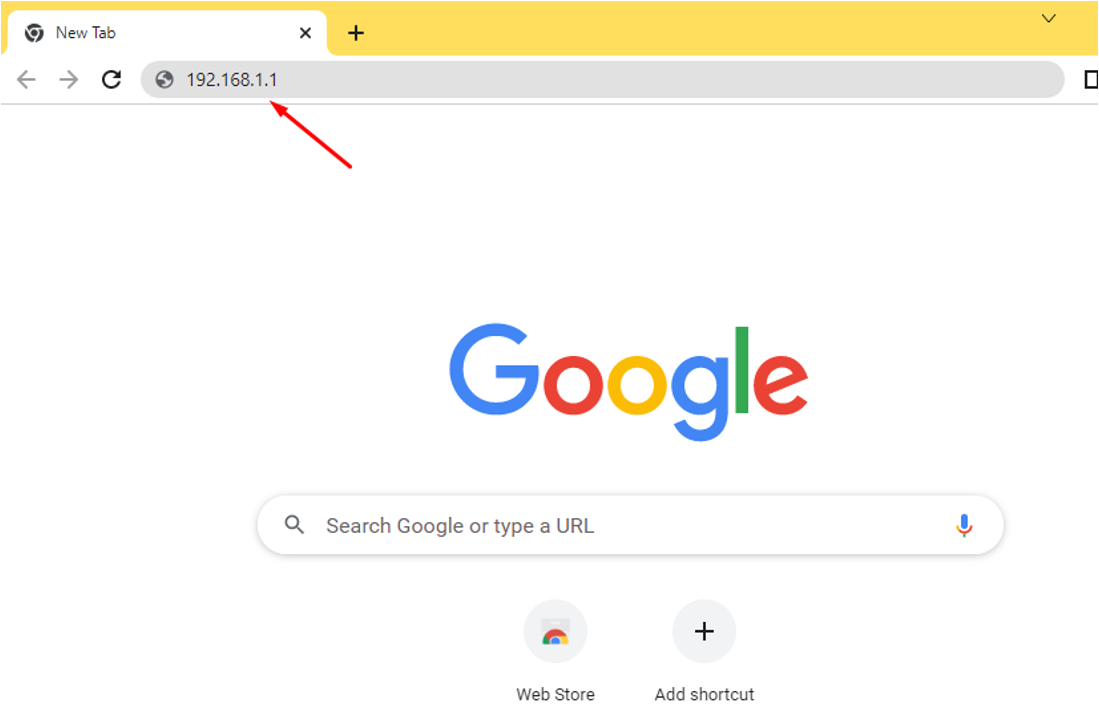 Buka browser dan masuk ke alamat router